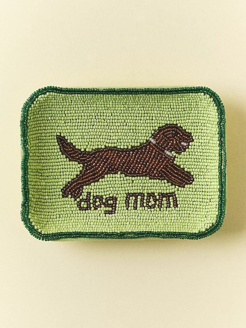 Anthropologie Fiona Beaded Trinket Dish - Dog Mom - New